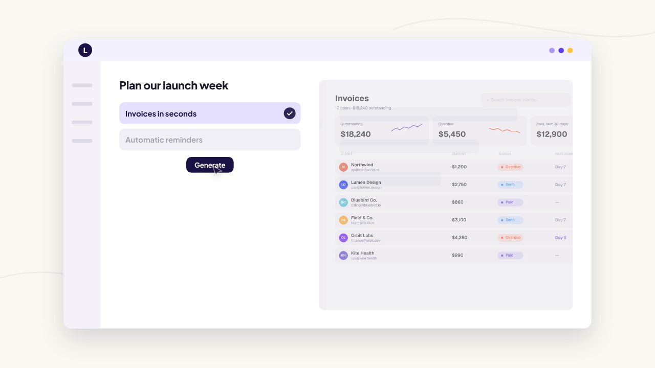 Assist launch video template