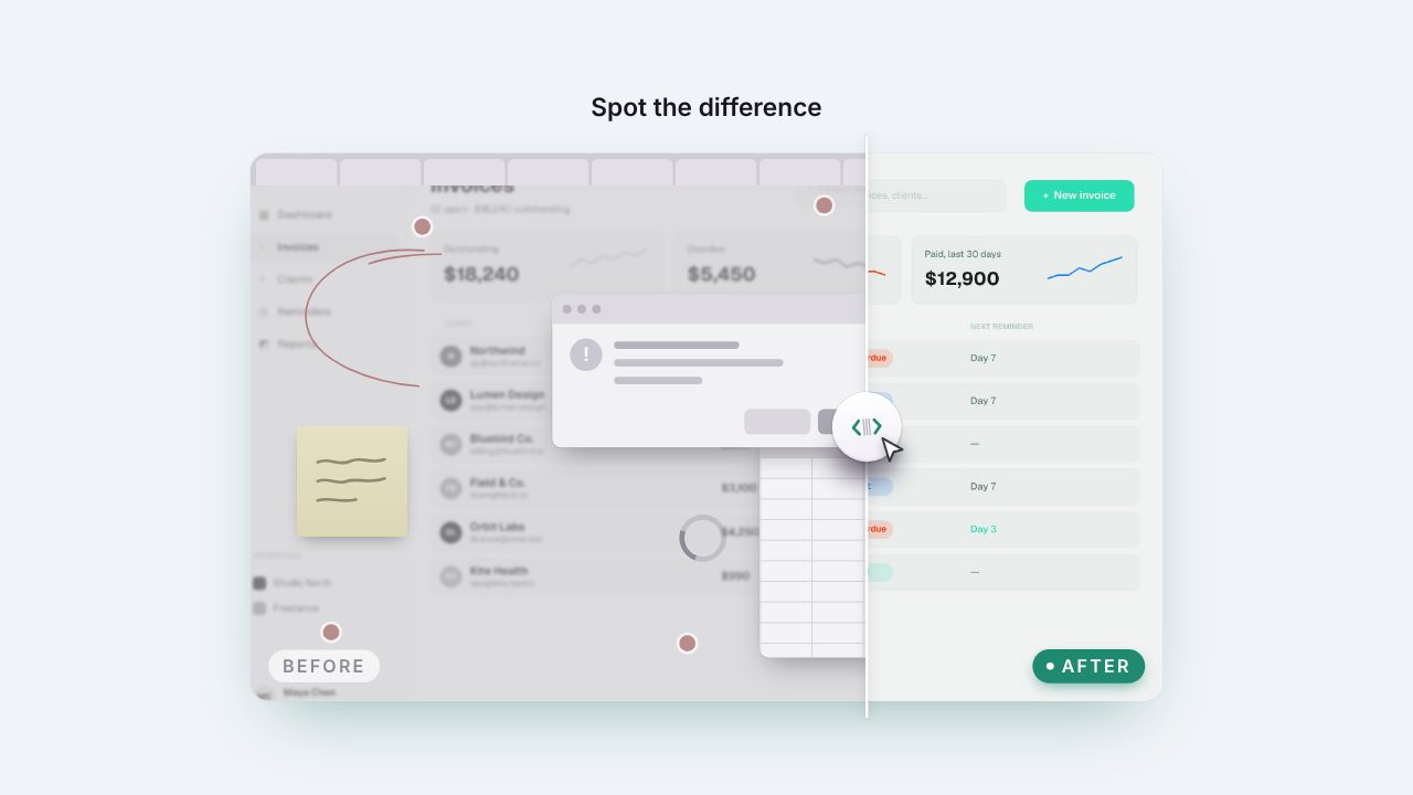 Before and After launch video template