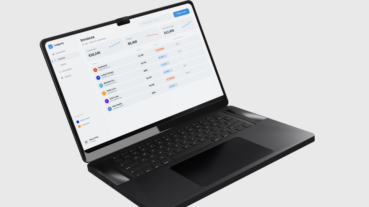 Laptop Mockup launch video template