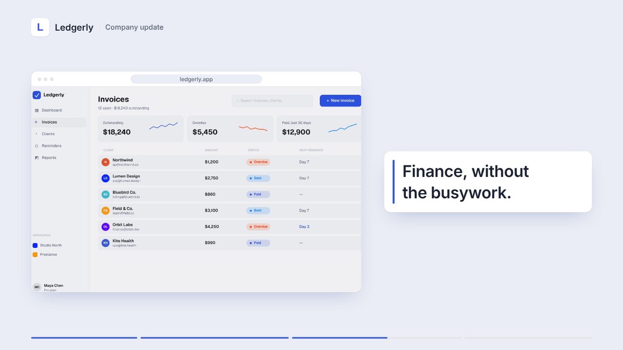 LinkedIn launch video template